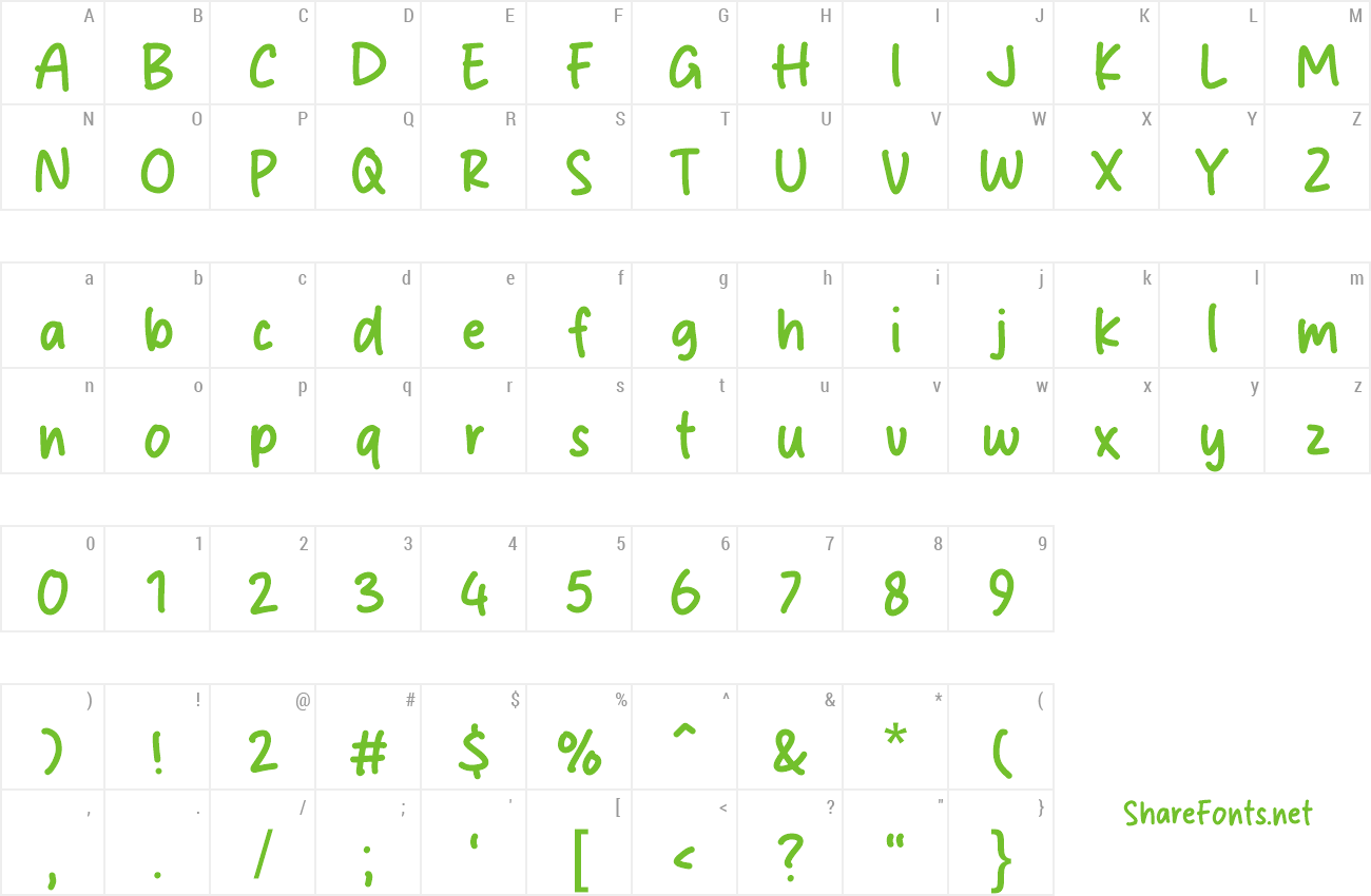 Font Cake Nut preview